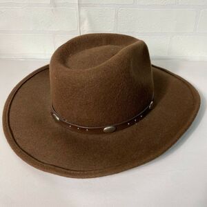 Minnetonka Wool Hat size M Brown Western Cowboy